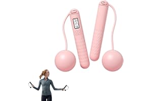 EZNAOBO Cordless Skipping Ropes for Adults, Skipping Rope with counter, Ropeless Skipping Rope for Women Men Adults Kids Fitness, Skipping Rope Without Rope with Timer