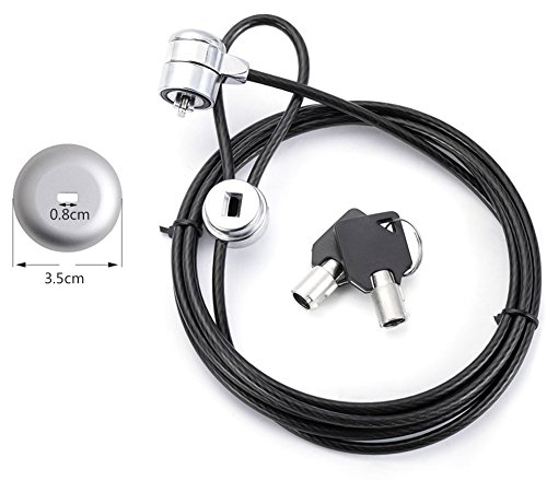 Kabelschloss Sicherheitsschlosskabel Diebstahlsicherungs Kabel fÃ¼r  Smartphone Laptop MacBook iPad iPhone Tablets PC Display Monitor Keyed Lock  Sicherheitsschloss