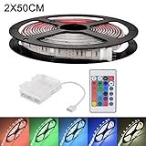 Einfach zu verwenden: LED-Lichtstreifen, die mit 3-teiligen AA- (nicht enthalten) betrieben werden, keine zusätzlichen elektrischen Geräte erforderlich. Sie können es überall mitnehmen.