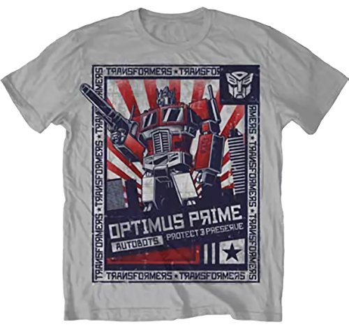 Preisvergleich Produktbild Transformers Optimum Propaganda Style Light Grey T-Shirt / S