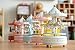 Grandey Music Box, Wooden Merry-Go-Round 4-Horse Music Box Baby Kids Children Christmas Birthday Gift Carousel Music Box (Pink)