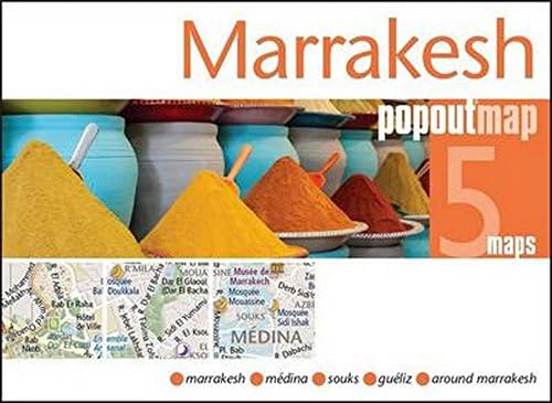 Marrakesh Popout Map - handy pocket size pop-up city map of Marrakesh (PopOut Maps)
