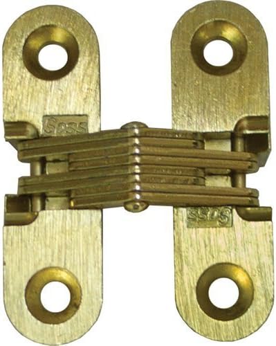 Soss Invisible Hinge 1 11/16 Light Duty (Pair) Satin Brass 180 Degrees by SOSS