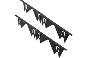 Yallmie 2Pcs Stove Counter Gap Cover, Stove Gap Filler Stainless Steel Oven Gap Filler Strip, Stove Gap Covers 13.8-27.6Inch Retractable Cooker Gap Cover, Cooker Gap Filler Easy to Clean (Black)