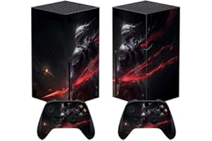 playvital Custom Vinyl Skins for Xbox Series X, Wrap Decal Cover Stickers for Xbox Series X Console Controller - Abyss Knight