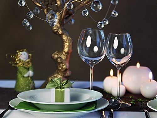 schlichte Geschenkschachteln für Hochzeitsgäste weiß 10 Stück individuell verzierbar Weihnachts – Tischdeko - 4