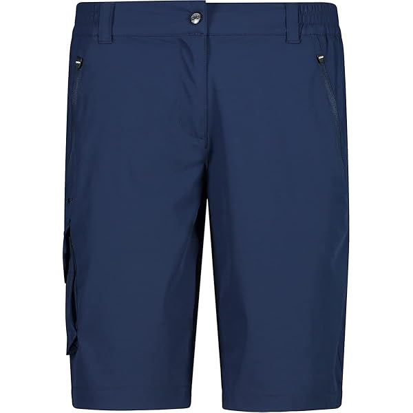 CMP Bermuda Donna Elasticizzati - Shorts Per Outdoor, Vita Elastica, Taschene, Multi-color - Foto 8