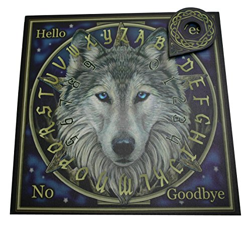 Witchboard Wolf Kopf englisch - Hexenbrett Spirit Board - Deko Esoterik