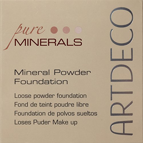 Artdeco Make-Up femme/woman, Mineral Powder Foundation Nummer 2 Natural beige (15g), 1er Pack (1 x 15 g) - 3