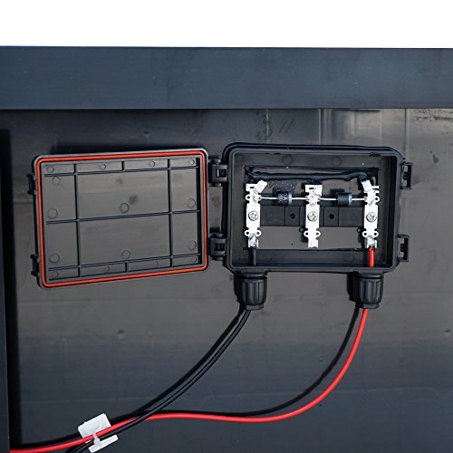 ECO-WORTHY 12 Volt 120 Watt Tragbarer, faltbarer Monokristallines Solar-Koffer mit schwarzem Rahmen - 8