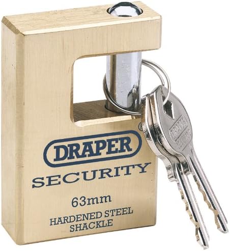 EXPERT 76MM QUALITY CLOSE SHACKLE SOLID BRASS PADLOCK &amp; 2 KEYS WITH HARDENED STEEL SHACKLE - Solid brass body with hardened steel shackle. Precision tumbler and brass lock cylinder. Key blanks are available separately. Display packed.