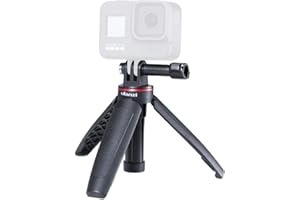 ULANZI MT-09 GoPro Vlog Stativ, Handgriff und Selfie-Stick für Foto & Video, Schwarz