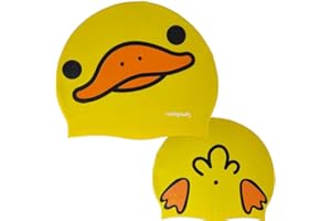 SWIMXWIN Bonnet en Silicone QUA QUA | Bonnet de Bain | Bonnet de Piscine | Grand Confort et adhérence | Art et Natation