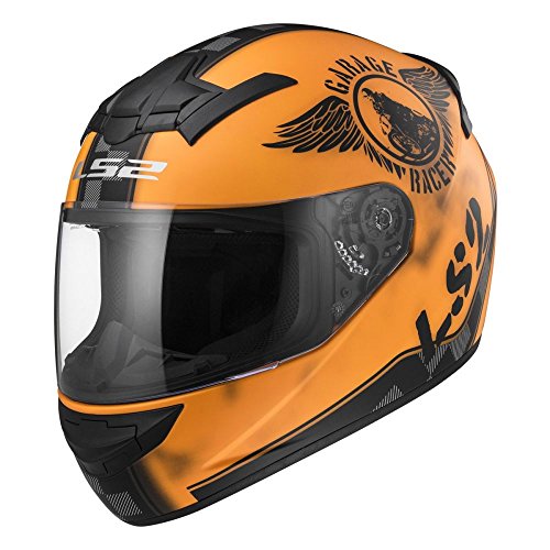 LS2 103523251XXL FF352 Casco Rookie Fan, Color Naranja Mate, Tamaño X