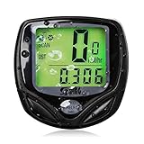 Beeway® Wireless Bicycle Odometer Auto Wakeup Bike Computer Speedometer - LCD Backlight Motion Sensor Waterproof Outdoor Cycling Realtime Speed Track