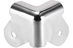 sourcing map Haut-parleur Coin Protecteurs Cabinets Bord Coin Haut-parleur Empilable Garde Enveloppe Coin 1.4 Pouces Boîtier Protection Métal 4Pcs