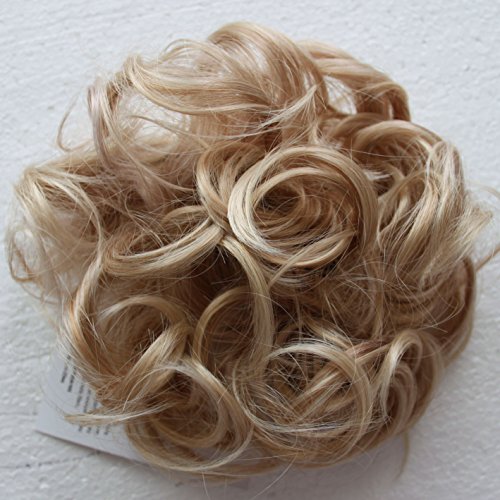 PRETTYSHOP Hairpiece Hair Rubber Scrunchie Scrunchy Updos, VOLUMINOUS, Curly or Messy Bun, Different Colors Available G10E