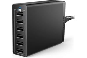 Anker Caricatore USB Alimentatore USB Multidevice Caricatore USB da Parete (Tecnologia PowerIQ, 60W, 6 Porte) per iPhone, iPad, Nexus, HTC, Nokia, Motorola e molti altri