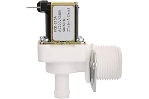 PLYISTY Électrovanne à filetage 3/4 Électrovanne AC 220V N/C Électrovanne en plastique électrique normalement fermée pour sorbetière