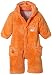 Julius Hüpeden Baby Girls aus Fleece mit Kapuze Long Sleeve Footies, Orange (Orange), 0-3 Months (Herstellergröße: 62)