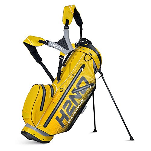 Sun-Mountain-Mens-H2NO-Lite-Gry-Yllw-Blk-Stand-Bag-GreyYellowBlack-Carry