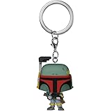 Funko Pop! Keychain: Star Wars - Boba Fett- Mini Figura in Vinile da Collezione Novità Portachiavi - Riempitivi per Calze - I