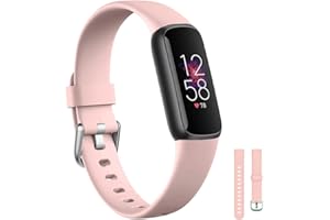 honecumi Bransoletka kompatybilna z Fitbit Luxe dla kobiet i mężczyzn, silikonowa bransoletka zastępcza, kolorowa, klasyczna, regulowana, wymienna bransoletka do zegarka Fitbit Luxe, duży/mała