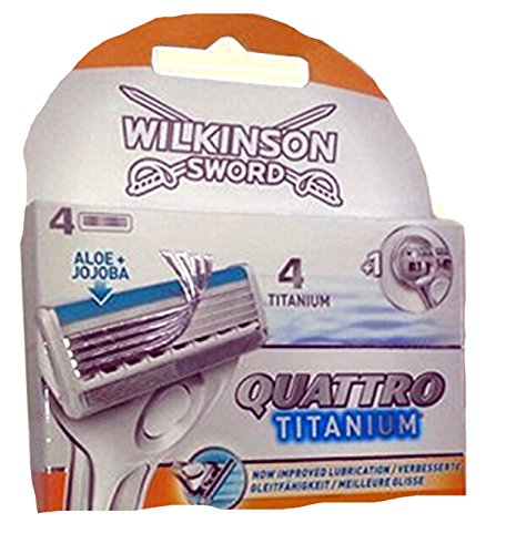 Wilkinson Sword men Quattro Titanium Replacement Blades 4 packs of (pk of 4s)=16 blades ART:7001098E Multiples