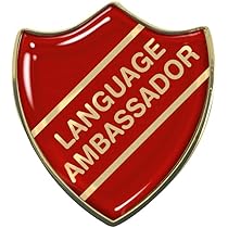 Capricornone School Council Gel Doed School Shield Badge - Burgundy - View #11