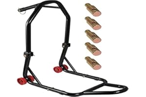 A-Pro Moto Roue avant bascule Support de montage Chock Moto halteb uegel Noir