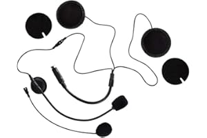 ‎ALBRECHT Alan Headset mit Mikrofon COHS Universal-Headset 41932 Passend für Integralhelm, Jethelm