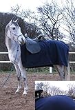 Farbe: blau netproshop Pferde Fleece Ausreitdecke, Nierendecke blau Größe 135