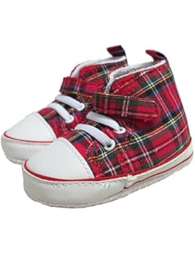 Baby Schnürstiefel - Royal Stewart-Tartanmuster - Rot