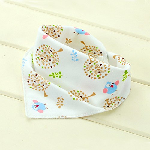 Labebe – Baby Dreieckstuch Lätzchen Spucktuch 10er Pack mit süßen Motiven in unterschiedlichen Farben aus 100% Baumwolle - 5