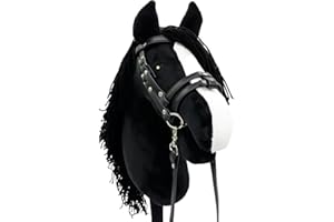 KHT ARIA SHOP Hobby Horsing Cheval en peluche, jouet de sport, cheval de loisirs, sport tendance, exercices de dressage, équitation sans cheval, cheval de loisirs, fait à la main, taille DIN A3