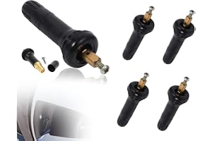 AOYEGIC 4 stycken däcktryckssensor, TPMS däcktryckskontrollsystem, gummiventil, däcktryckskontrollsensorer, ersättningsventil