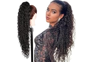 Ser Mulher Coda Di Cavallo Extension CAROL, Capelli Ricci, 70 cm (Nero)