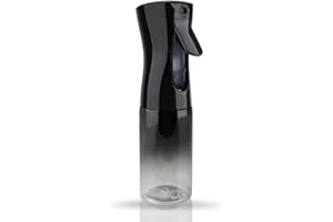 TANSHINE Vaporisateur Cheveux Boucle Pulverisateur Cheveux Vaporisateurs Rechargeable d Eau Brumisateur pour Plante Interieur,Coiffeur,Fleurs Noir,Spray Alcool,200 ml