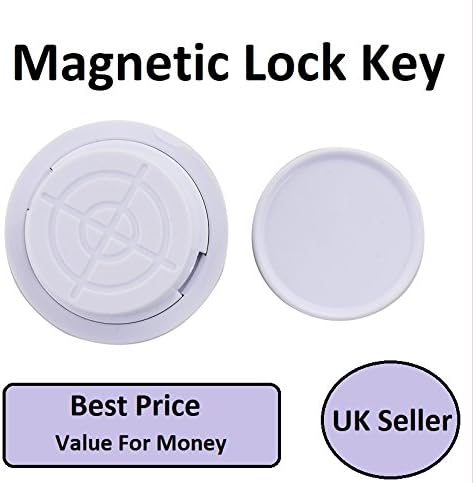 Key - Child Safety Magnetic Lock Key |Strong And Self-Adhesive 3M Tape Easy Installation | (Single Key Only)