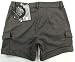 BLUMARINE "Miss" baby girls shorts with rhinestone (gray/brown)