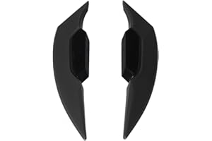 TEFOLA Alerón para motocicleta, 1 par de alerones laterales para motocicleta, alerón aerodinámico universal para motocicletas, bicicletas eléctricas(negro)
