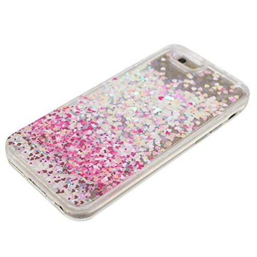 iPhone 6 Plus Hülle, iPhone 6S Plus Liquid Case, Asnlove Schönen Klar Hart Plastik Tasche Kristall Handytasche Bling Treibsand Flüssig Schwimmend Glanz Sparkle Funkeln Stern Kreativ Design Etui Protective Cover Handy Tasche Schutzhülle Shiny Schale für Apple iPhone 6 Plus / 6S Plus(5.5Zoll) - 3
