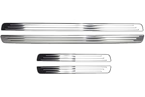 OMAC Couverture de Seuil de Porte - Compatible avec VW Passat B8 2014-2020 - Protection Seuil de Porte - Plinthe - Plaque de pas de portière décorative - Garniture de Seuil de Porte 4 Pcs