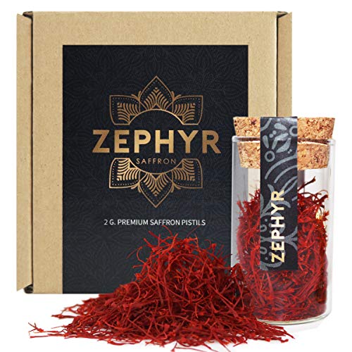 Zephyr zafferano in pistilli interi, confezione da 2 grammi