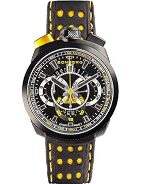 BOMBERG BOLT 68 HERREN-ARMBANDUHR 45MM ARMBAND LEDER BATTERIE 45CHPBA.015.3