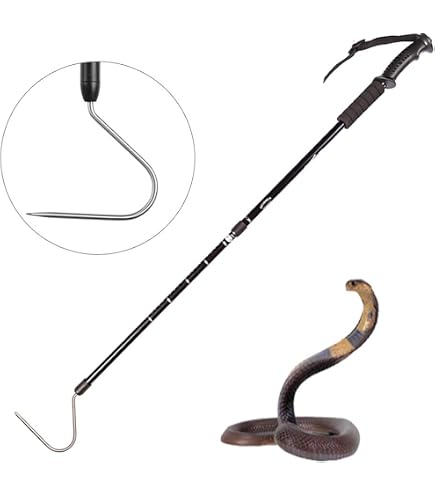 Crochet Attrape-serpent Télescopique – Acier Inox – Longueur Réglable Jusqu’à 150 Cm – Portable