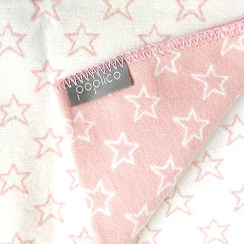 Star REVERSIBLE SWADDLE BABY BLANKE RECEIVING BLANKET NURSERY BLANKET - Rose