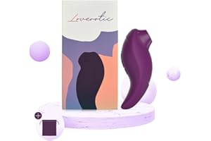 Loverotic - Vibrador Clítoris Con 10 Modos De Vibración y Succión -Succionador Mujer Con Silicona Suave y Ergonómica - Consol
