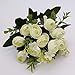 Produktbild Artificial Flowers - Artificial Flowers 3 Ks Bouquet Small Bud Silk Roses Simulation Green Leaves Hom Decora Wedding - Green Real Easter Eucalyptus Vase Blue Tall Assortment Vine Colors Cleaner