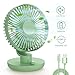 Produktbild TedGem USB Ventilator, Tischventilator USB Leise Ventilator Klein PC Ventilator USB Tischventilator Fan mit Windrichtung Einstellbar, für den Schreibtisch/Zuhause/Büro und Zimmer(3000mAh Batterie)